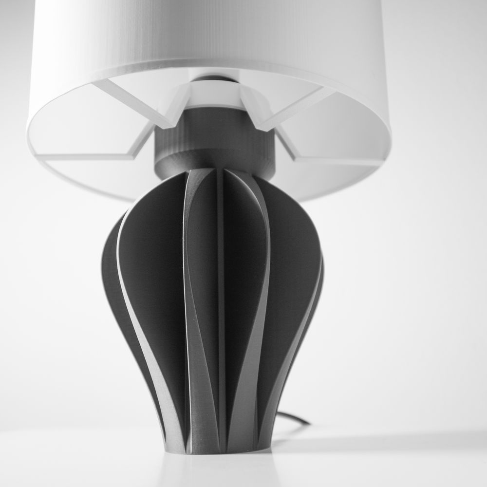 Lampe Akani imprimée en 3D - lampe design 19 cm, décoration intérieure contemporaine, fabriquée en France — impression 3D par Manu3D