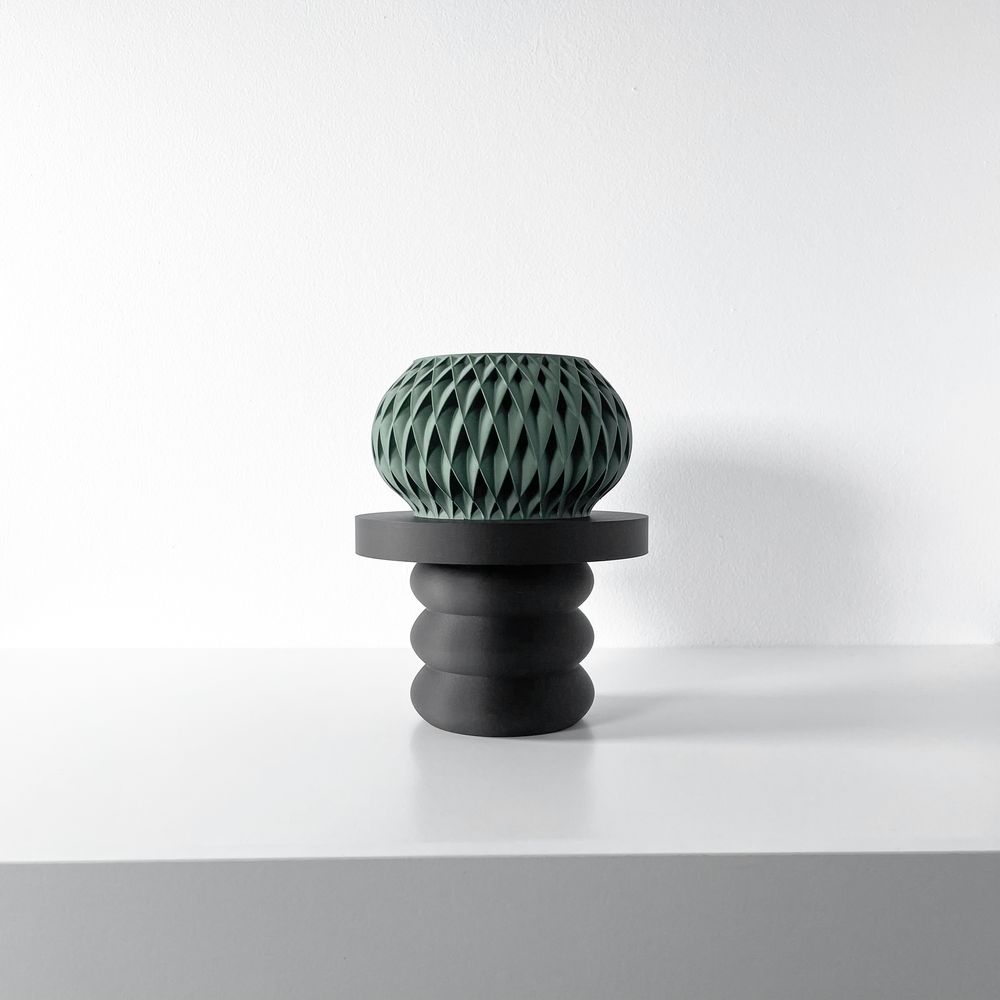 Objet déco Akir imprimé en 3D - objet de décoration design 26 cm, décoration intérieure contemporaine, fabriqué en France — impression 3D par Manu3D