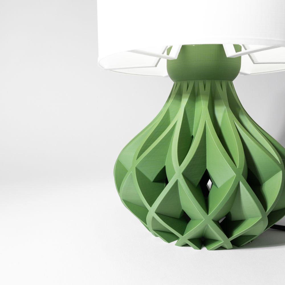 Lampe de table Avio imprimée en 3D - lampe de table design 19 cm, décoration intérieure contemporaine, fabriquée en France — impression 3D par Manu3D