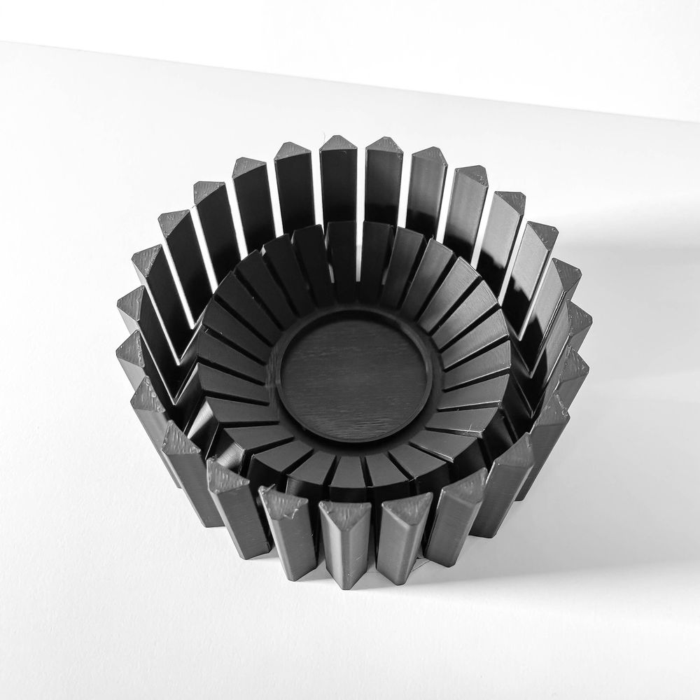 Lampe Bako imprimée en 3D - lampe design 11 cm, décoration intérieure contemporaine, fabriquée en France — impression 3D par Manu3D