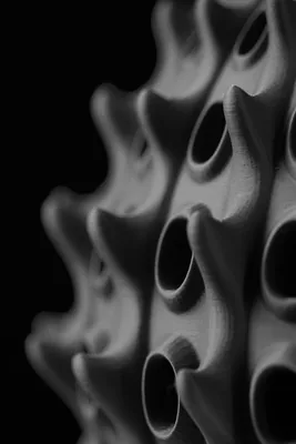 Lampe de table Barnacle imprimée en 3D - lampe de table design 20 cm, décoration intérieure contemporaine, fabriquée en France — impression 3D par Manu3D