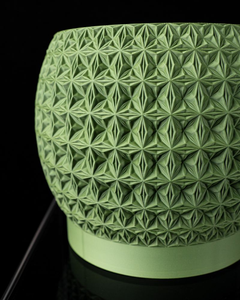 Cache-pot Burst imprimé en 3D - pot de fleurs design 16 cm, décoration intérieure contemporaine, fabriqué en France — impression 3D par Manu3D