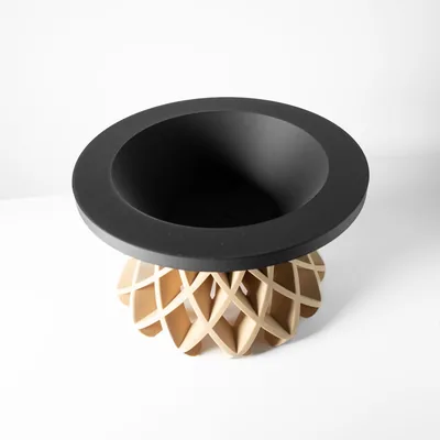 Coupe Daki imprimée en 3D - vide-poche design 16 cm, décoration intérieure contemporaine, fabriquée en France — impression 3D par Manu3D