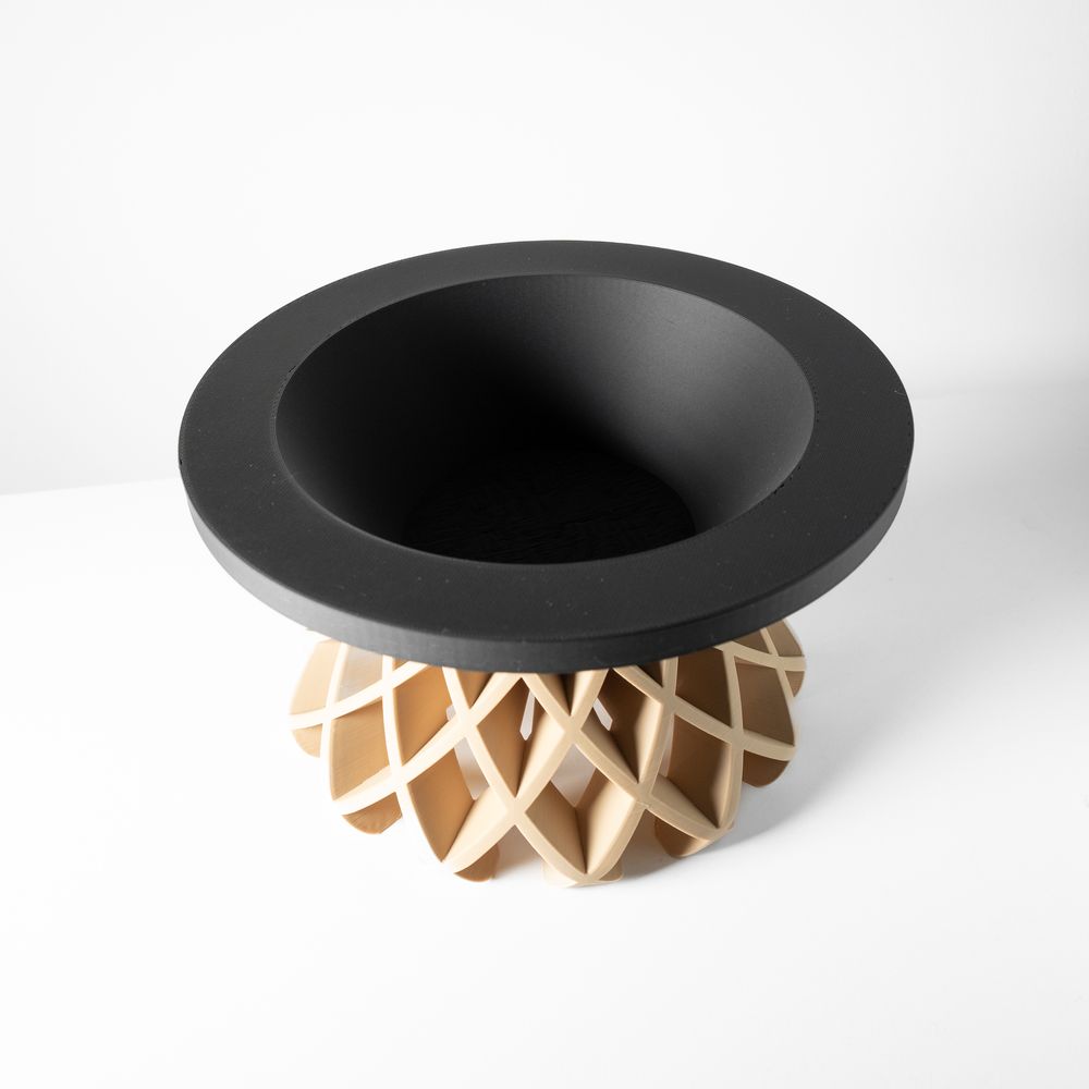 Coupe Daki imprimée en 3D - vide-poche design 16 cm, décoration intérieure contemporaine, fabriquée en France — impression 3D par Manu3D