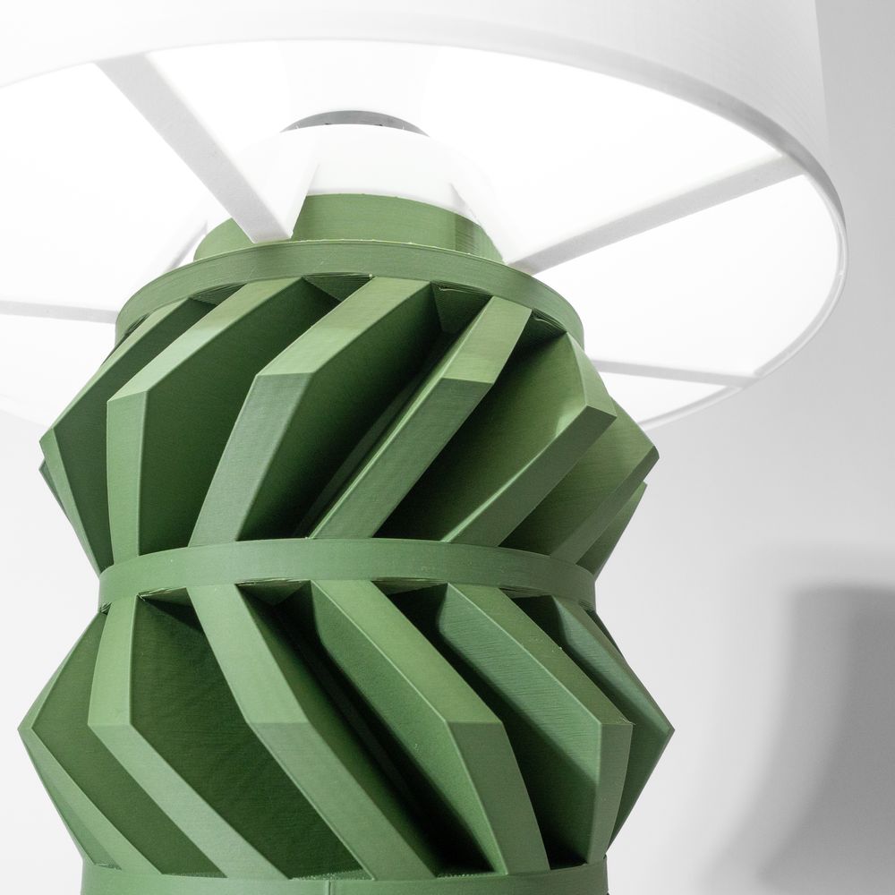 Lampe de table Davos imprimée en 3D - lampe de table design 20 cm, décoration intérieure contemporaine, fabriquée en France — impression 3D par Manu3D