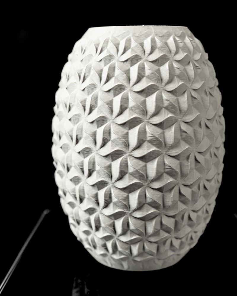 Vase Distar imprimé en 3D - vase à fleurs design 20 cm, décoration intérieure contemporaine, fabriqué en France — impression 3D par Manu3D