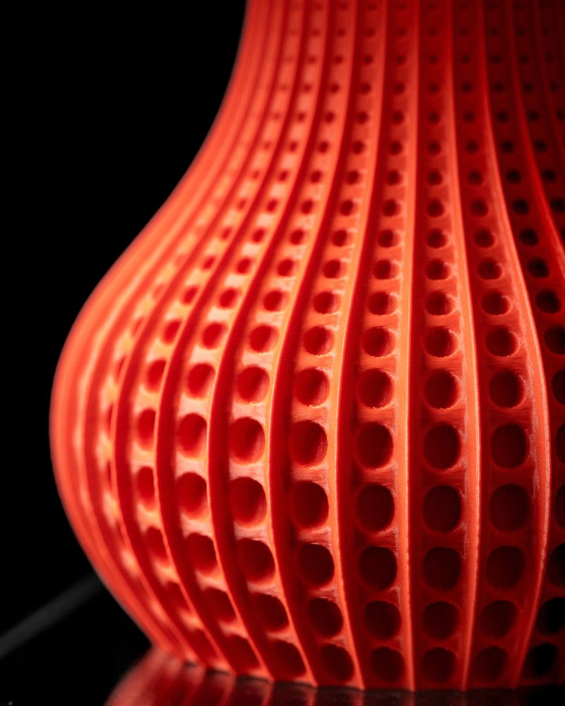 Lampe de table Drops imprimée en 3D - lampe de table design 16 cm, décoration intérieure contemporaine, fabriquée en France — impression 3D par Manu3D
