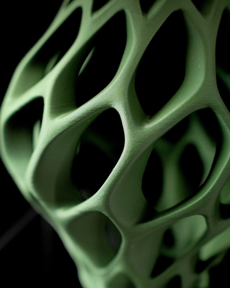 Lampe de table Exo imprimée en 3D - lampe de table design 18 cm, décoration intérieure contemporaine, fabriquée en France — impression 3D par Manu3D