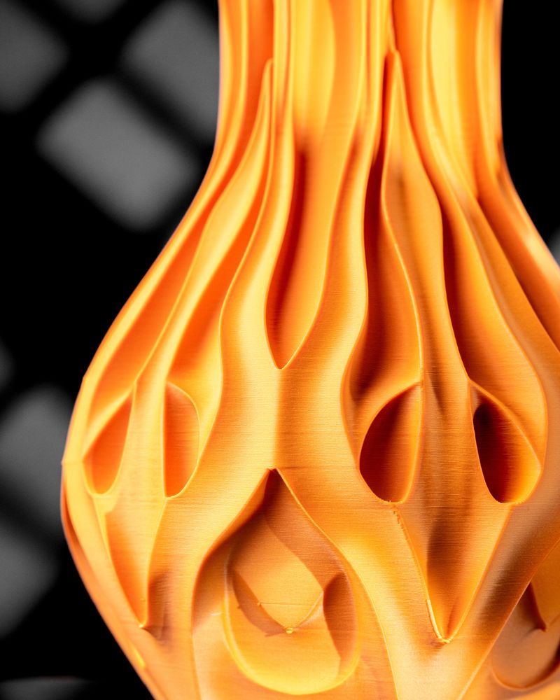 Vase Alti imprimé en 3D - vase à fleurs design 20 cm, décoration intérieure contemporaine, fabriqué en France — impression 3D par Manu3D