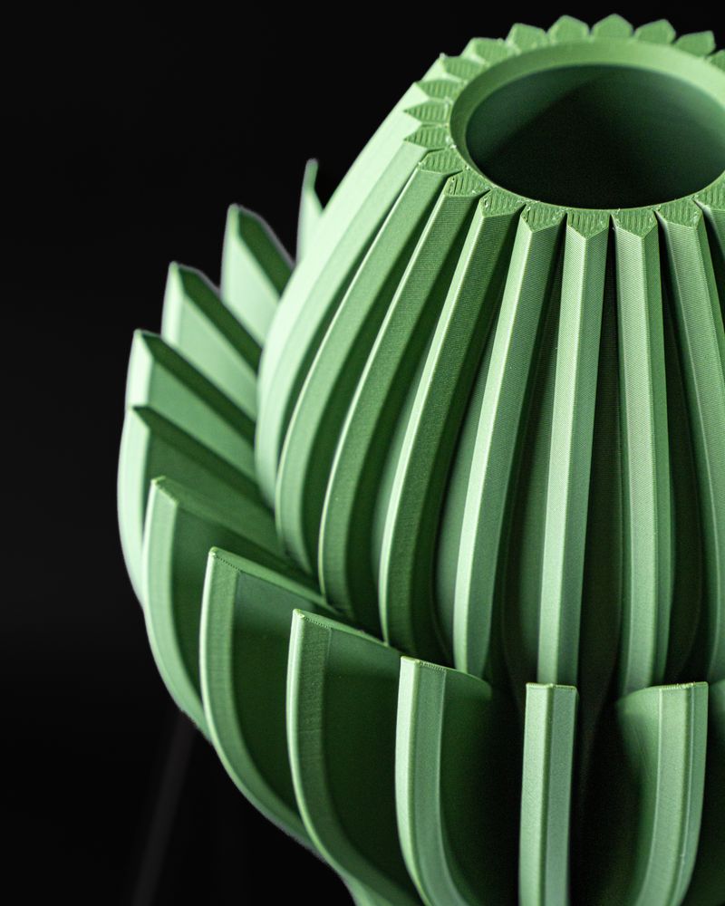 Vase Arna imprimé en 3D - vase à fleurs design 20 cm, décoration intérieure contemporaine, fabriqué en France — impression 3D par Manu3D