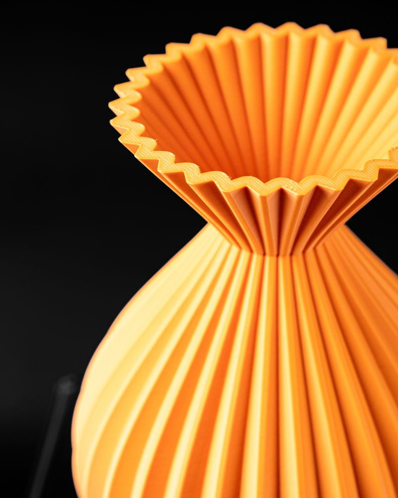 Vase Karo imprimé en 3D - vase à fleurs design 19 cm, décoration intérieure contemporaine, fabriqué en France — impression 3D par Manu3D