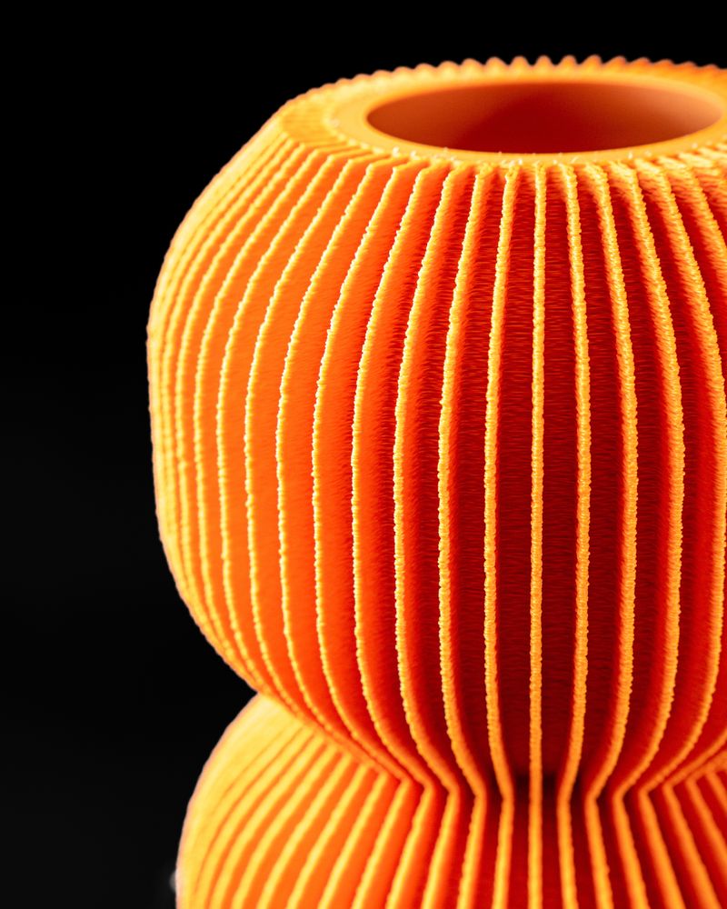 Vase Kiti imprimé en 3D - vase à fleurs design 20 cm, décoration intérieure contemporaine, fabriqué en France — impression 3D par Manu3D