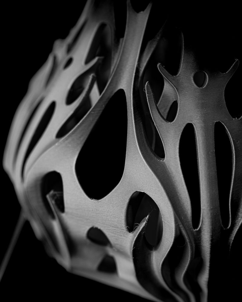 Lampe de table Flutter n°2 imprimée en 3D - lampe de table design 18 cm, décoration intérieure contemporaine, fabriquée en France — impression 3D par Manu3D