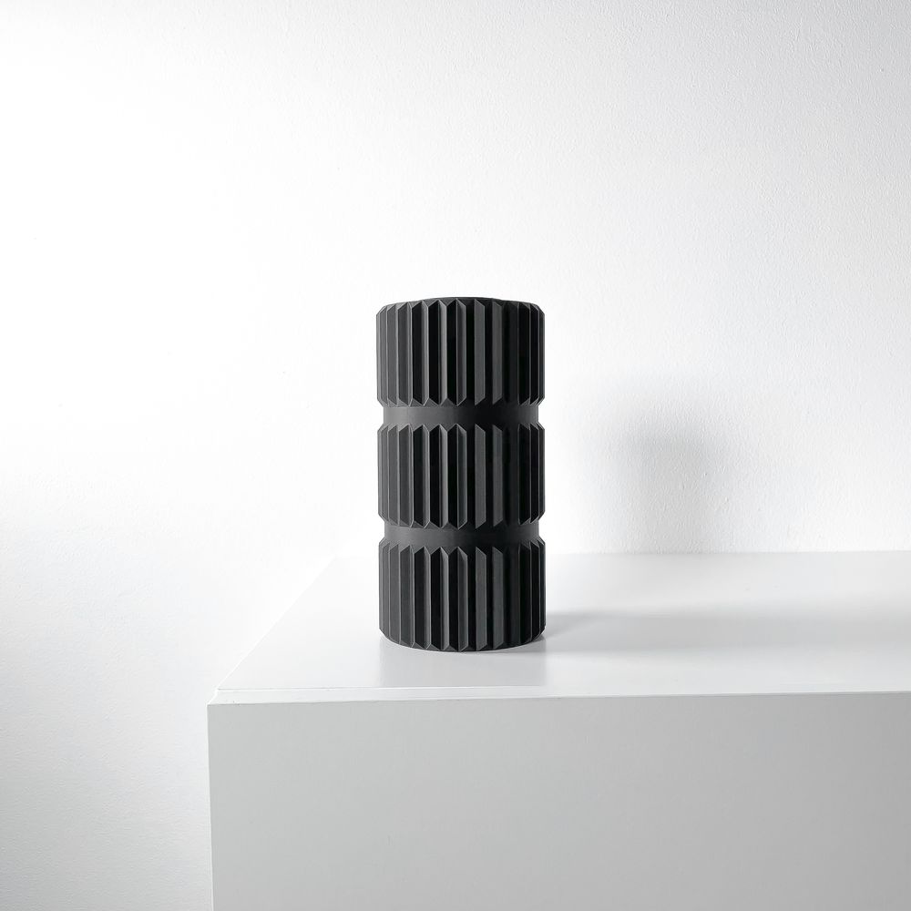 Vase Galorin imprimé en 3D - vase à fleurs design 31 cm, décoration intérieure contemporaine, fabriqué en France — impression 3D par Manu3D
