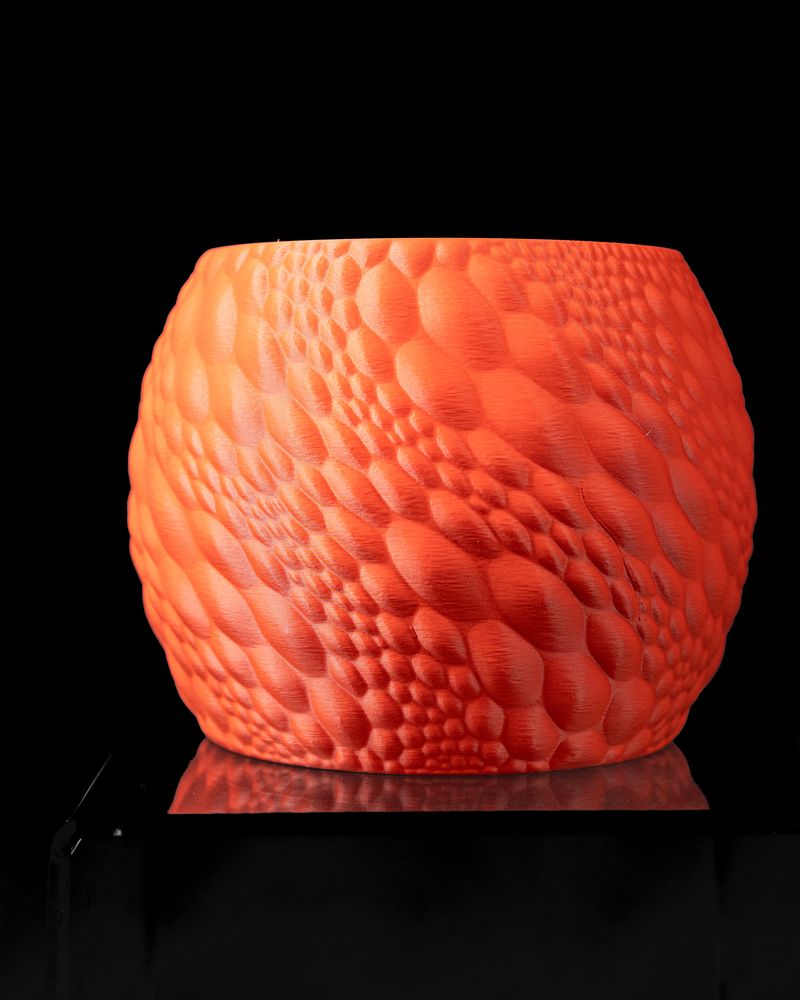 Cache-pot Gato imprimé en 3D - pot de fleurs design 16 cm, décoration intérieure contemporaine, fabriqué en France — impression 3D par Manu3D