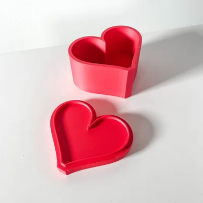 Objet déco Heart imprimé en 3D - objet de décoration design 10 cm, décoration intérieure contemporaine, fabriqué en France — impression 3D par Manu3D