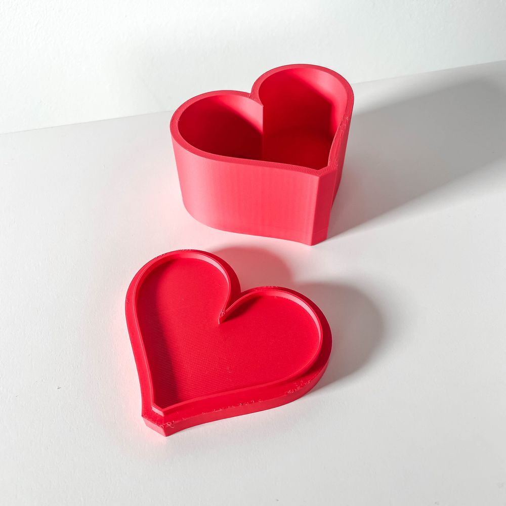 Objet déco Heart imprimé en 3D - objet de décoration design 10 cm, décoration intérieure contemporaine, fabriqué en France — impression 3D par Manu3D