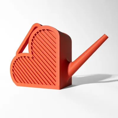 Arrosoir Heart imprimé en 3D - arrosoir design 20 cm, décoration intérieure contemporaine, fabriqué en France — impression 3D par Manu3D
