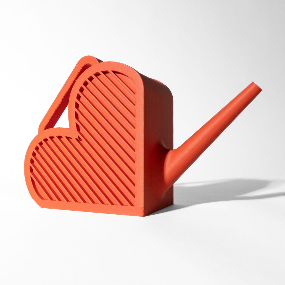 Arrosoir Heart imprimé en 3D - arrosoir design 20 cm, décoration intérieure contemporaine, fabriqué en France — impression 3D par Manu3D