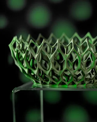 Coupe Invader imprimée en 3D - vide-poche design 24 cm, décoration intérieure contemporaine, fabriquée en France — impression 3D par Manu3D