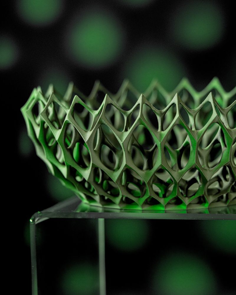 Coupe Invader imprimée en 3D - vide-poche design 24 cm, décoration intérieure contemporaine, fabriquée en France — impression 3D par Manu3D