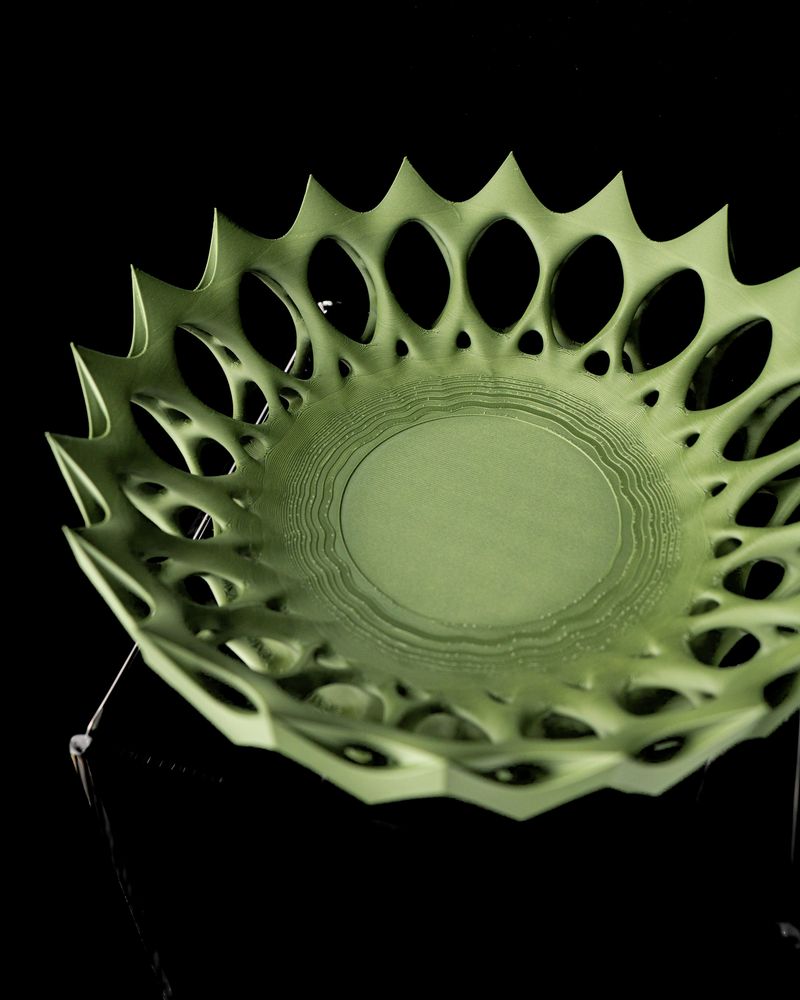 Coupe Invader n°2 imprimée en 3D - vide-poche design 21 cm, décoration intérieure contemporaine, fabriquée en France — impression 3D par Manu3D