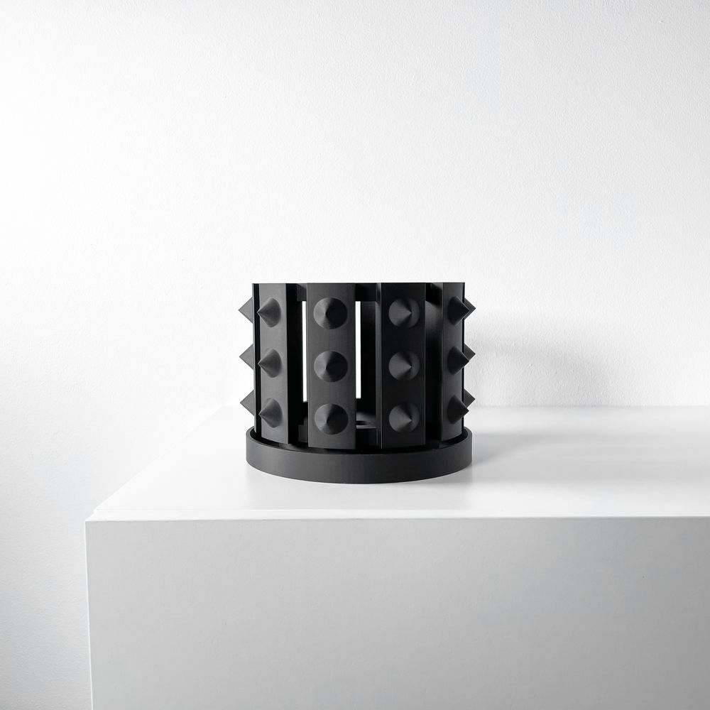 Cache-pot Irvox imprimé en 3D - pot de fleurs design 17 cm, décoration intérieure contemporaine, fabriqué en France — impression 3D par Manu3D