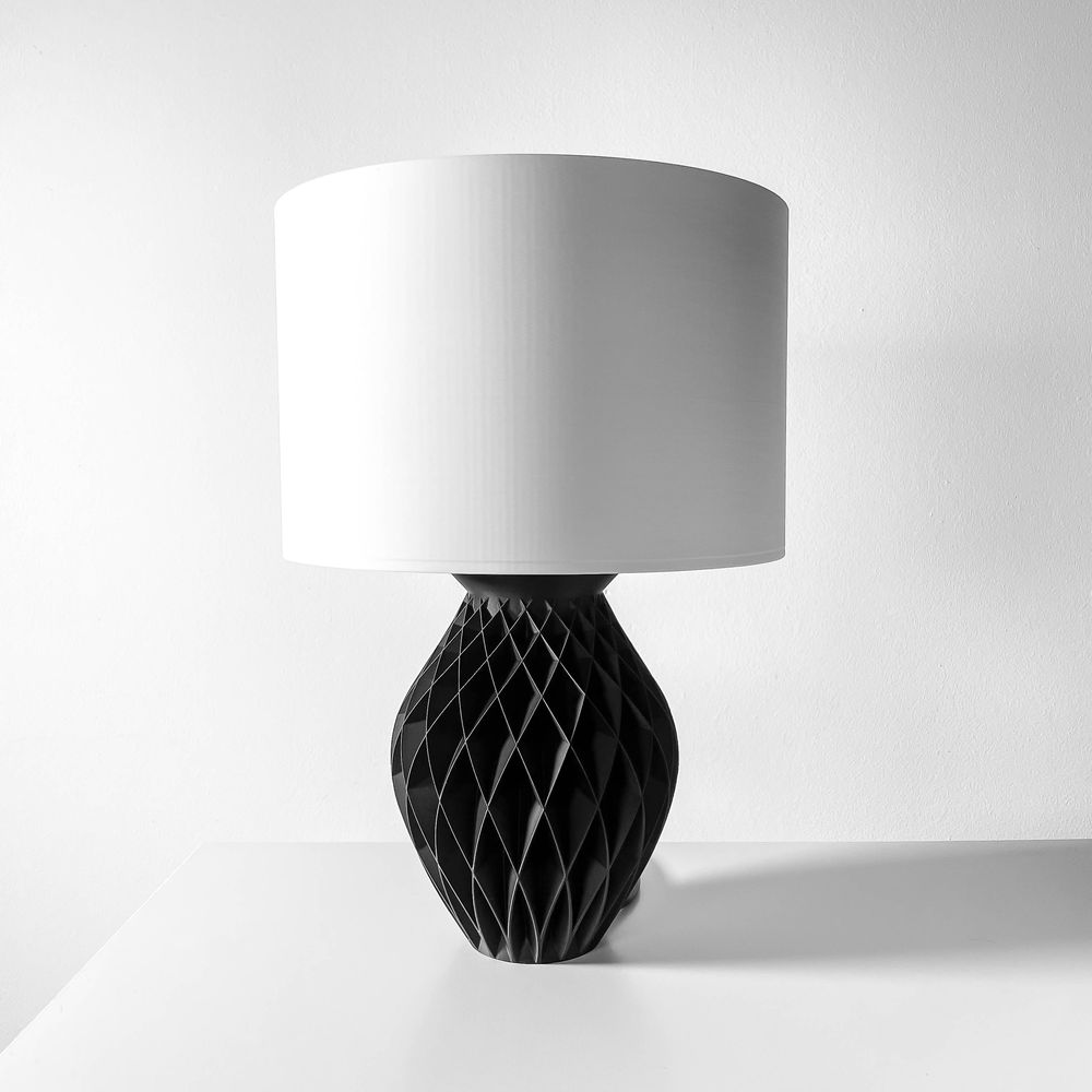 Lampe Konio imprimée en 3D - lampe design 19 cm, décoration intérieure contemporaine, fabriquée en France — impression 3D par Manu3D