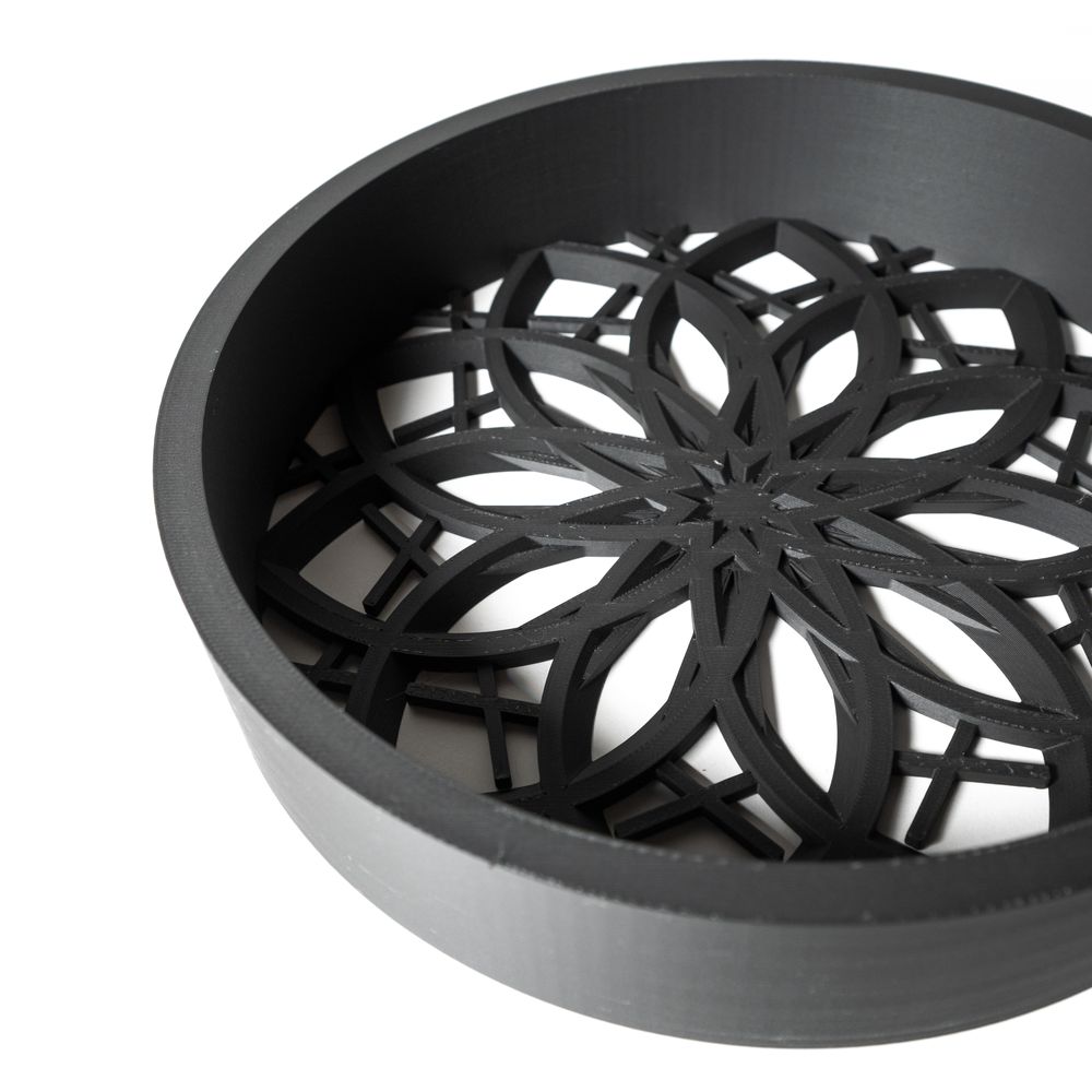 Coupe Kovi imprimée en 3D - vide-poche design 20 cm, décoration intérieure contemporaine, fabriquée en France — impression 3D par Manu3D