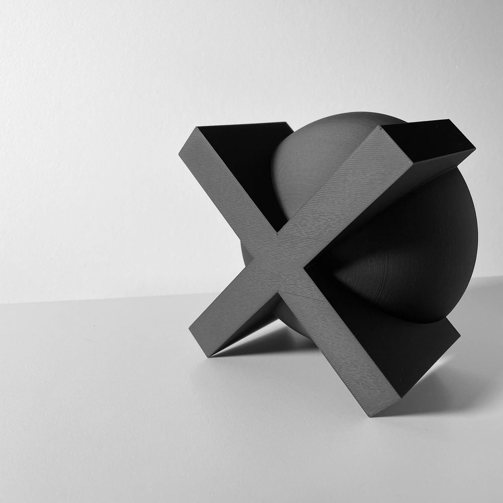 Objet déco Lasi imprimé en 3D - objet de décoration design 16 cm, décoration intérieure contemporaine, fabriqué en France — impression 3D par Manu3D