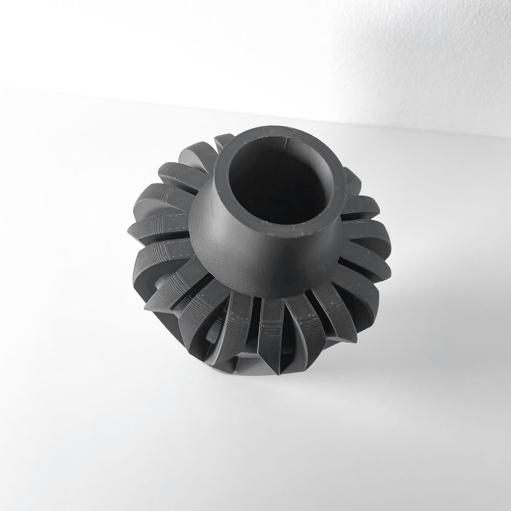 Vase Lunor imprimé en 3D - vase à fleurs design 31 cm, décoration intérieure contemporaine, fabriqué en France — impression 3D par Manu3D