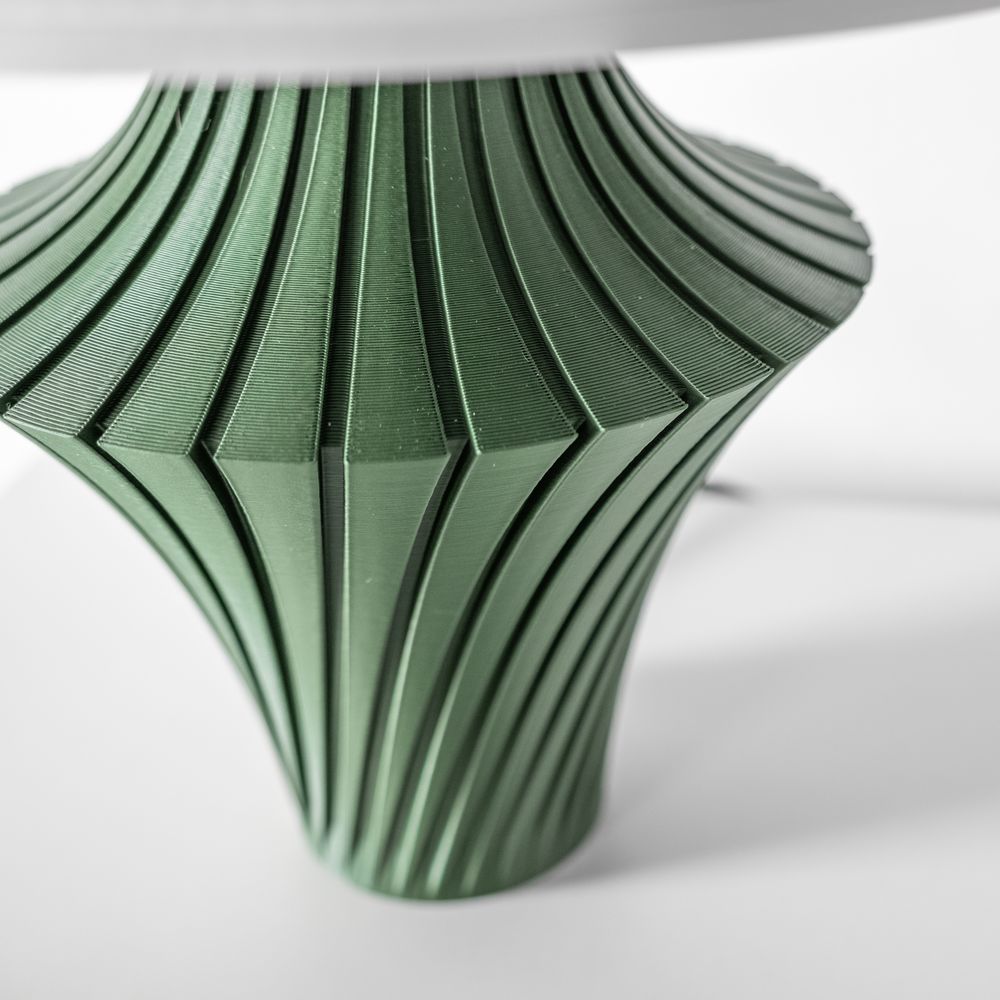 Lampe Lunu imprimée en 3D - lampe design 19 cm, décoration intérieure contemporaine, fabriquée en France — impression 3D par Manu3D