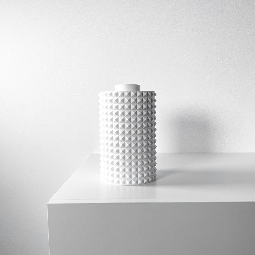 Vase Luvon imprimé en 3D - vase à fleurs design 31 cm, décoration intérieure contemporaine, fabriqué en France — impression 3D par Manu3D