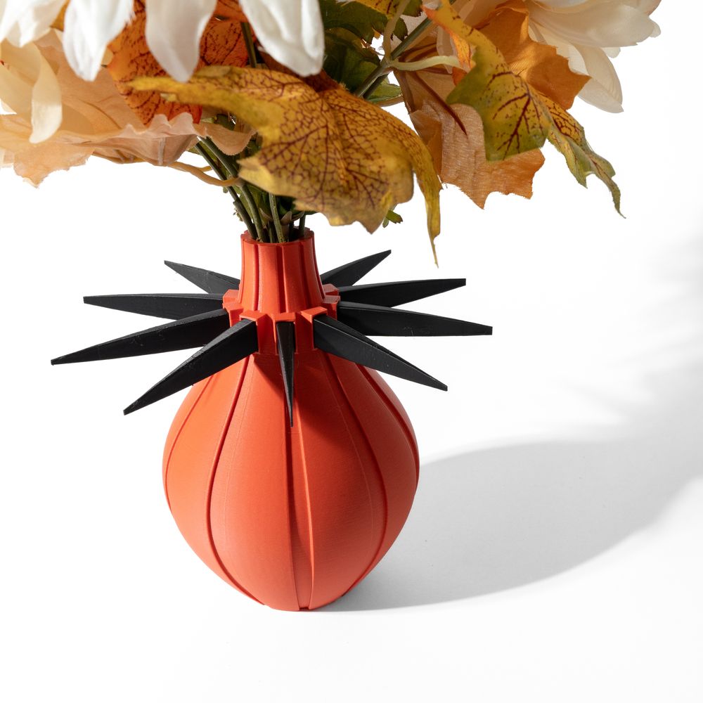 Vase Maven imprimé en 3D - vase à fleurs design 18 cm, décoration intérieure contemporaine, fabriqué en France — impression 3D par Manu3D