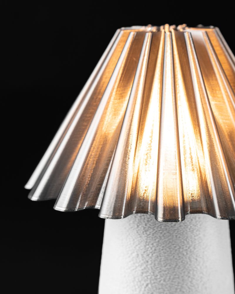 Mini lampe Loka imprimée en 3D - veilleuse déco design 17 cm, décoration intérieure contemporaine, fabriquée en France — impression 3D par Manu3D