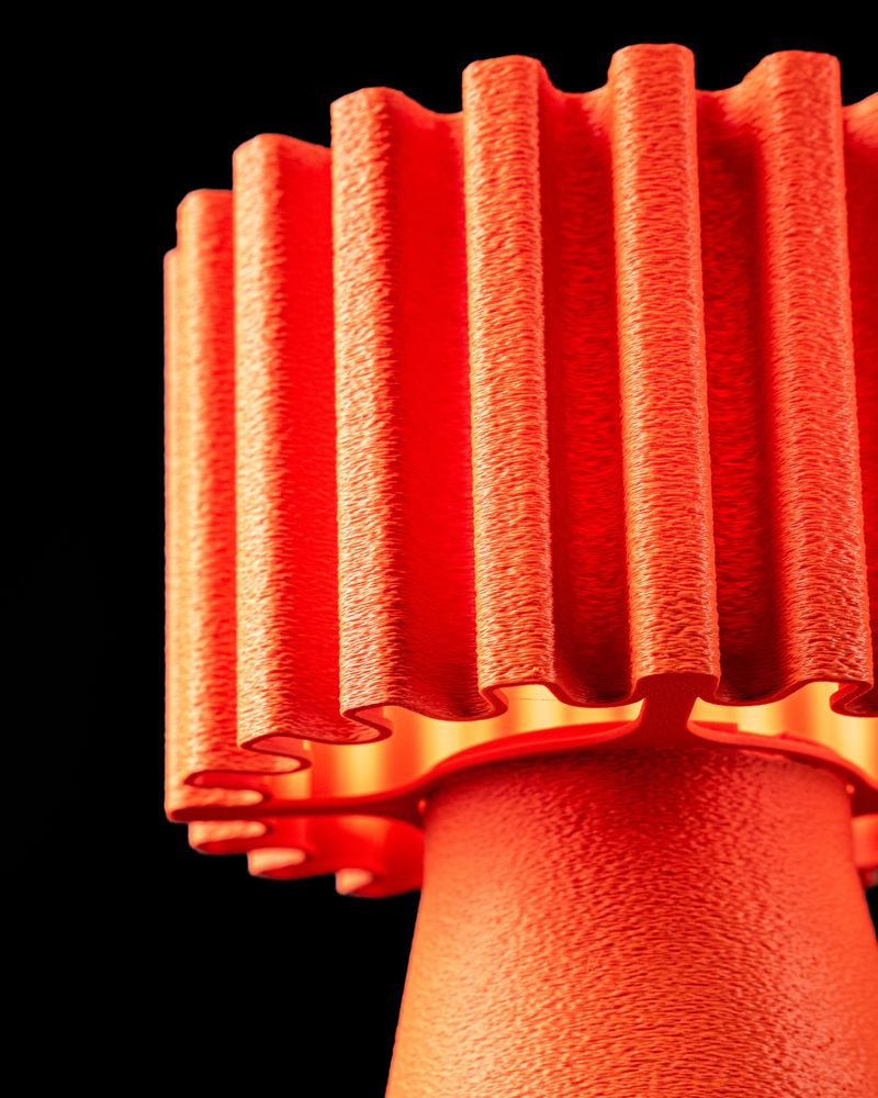 Mini lampe Loti imprimée en 3D - veilleuse déco design 15 cm, décoration intérieure contemporaine, fabriquée en France — impression 3D par Manu3D