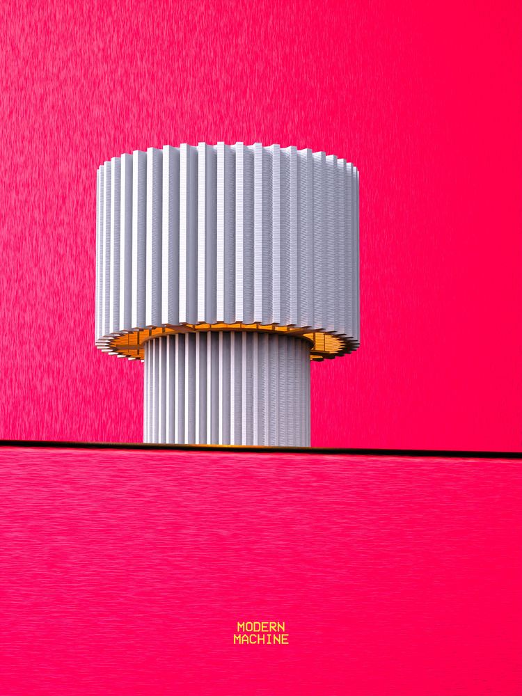 Mini lampe Malo imprimée en 3D - veilleuse déco design 10 cm, décoration intérieure contemporaine, fabriquée en France — impression 3D par Manu3D