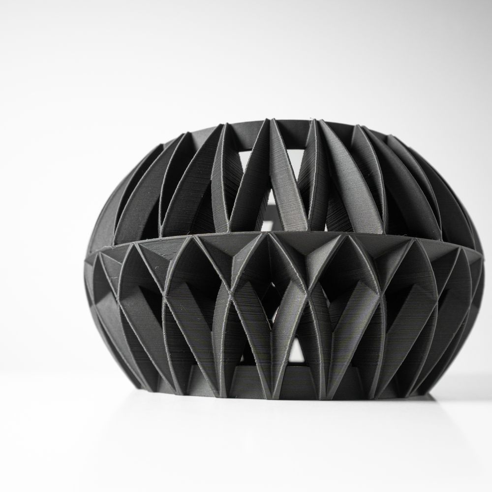 Cache-pot Oku imprimé en 3D - pot de fleurs design 17 cm, décoration intérieure contemporaine, fabriqué en France — impression 3D par Manu3D