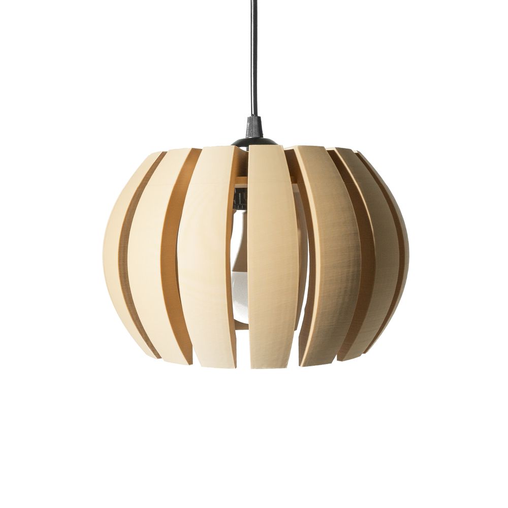 Suspension Oromi imprimée en 3D - abat-jour ajouré design 24 cm, décoration intérieure contemporaine, fabriquée en France — impression 3D par Manu3D