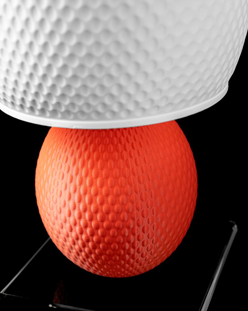Lampe de table Oso imprimée en 3D - lampe de table design 22 cm, décoration intérieure contemporaine, fabriquée en France — impression 3D par Manu3D