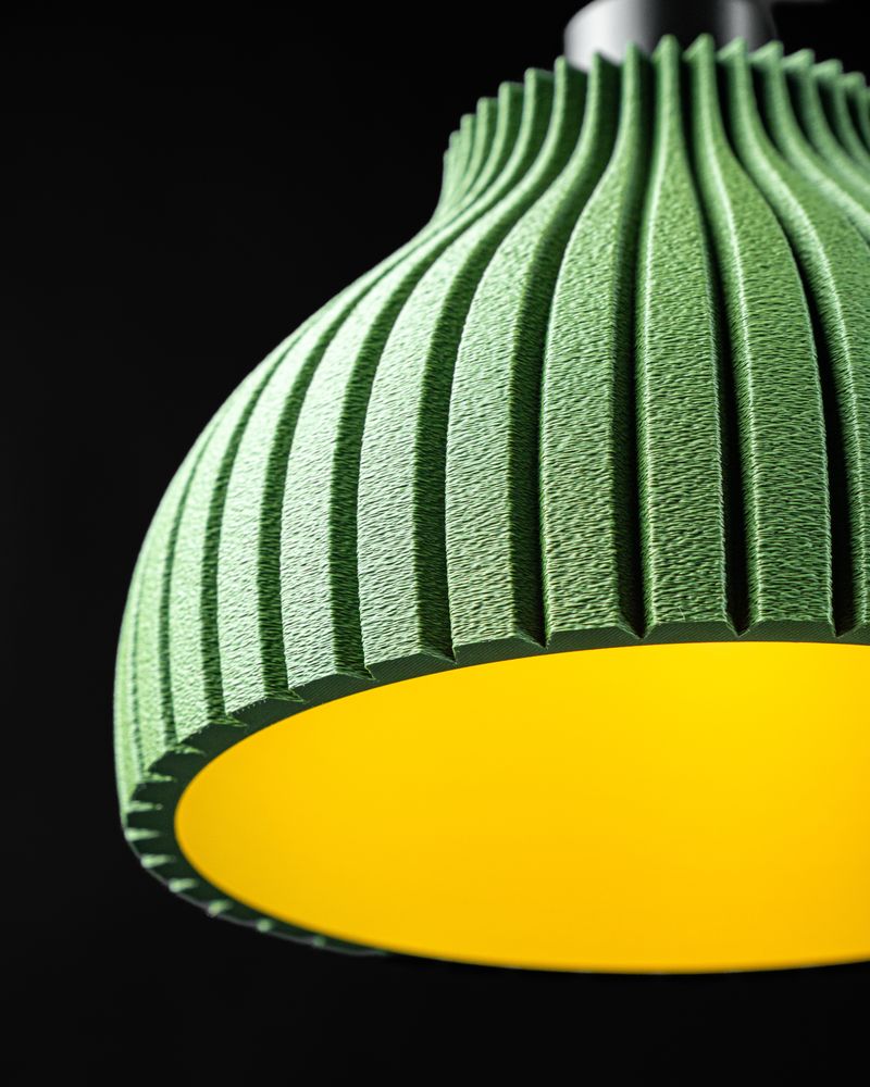 Suspension Neso imprimée en 3D - abat-jour ajouré design 22 cm, décoration intérieure contemporaine, fabriquée en France — impression 3D par Manu3D