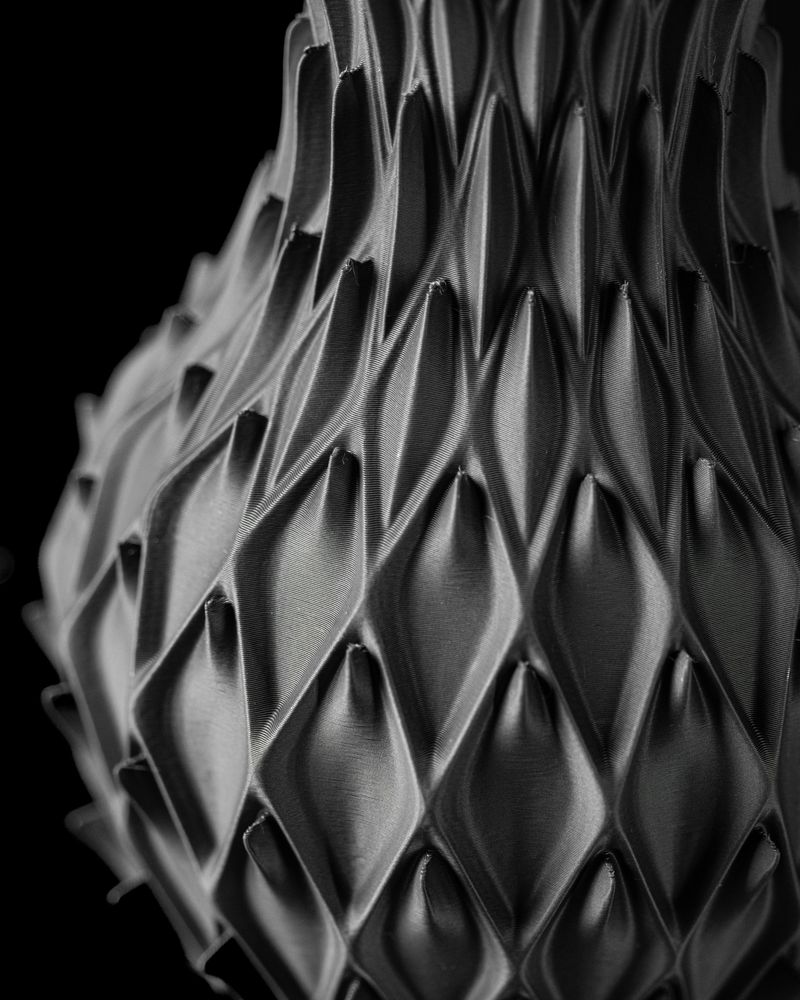 Vase Petal imprimé en 3D - vase à fleurs design 20 cm, décoration intérieure contemporaine, fabriqué en France — impression 3D par Manu3D