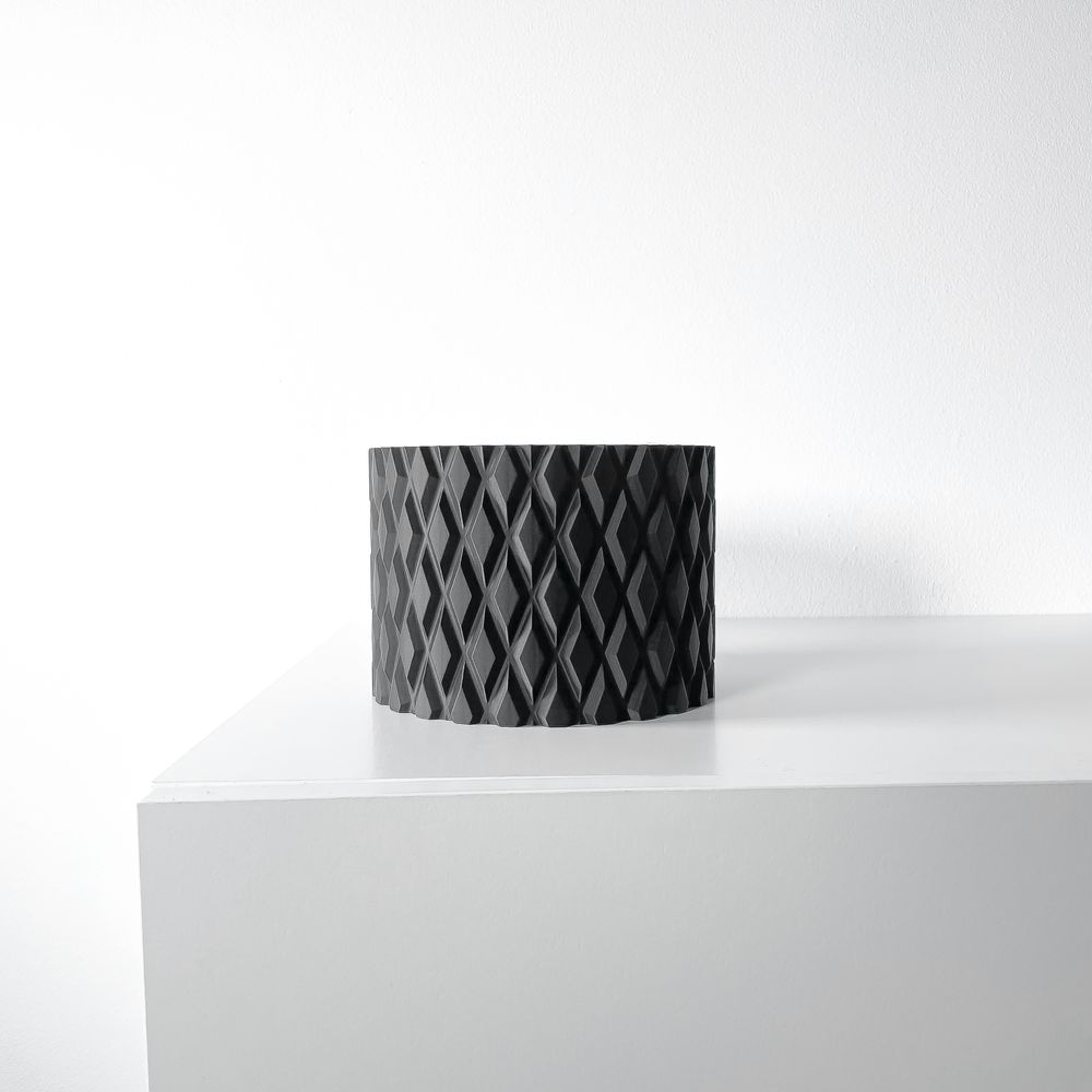Cache-pot Pexil imprimé en 3D - pot de fleurs design 14 cm, décoration intérieure contemporaine, fabriqué en France — impression 3D par Manu3D