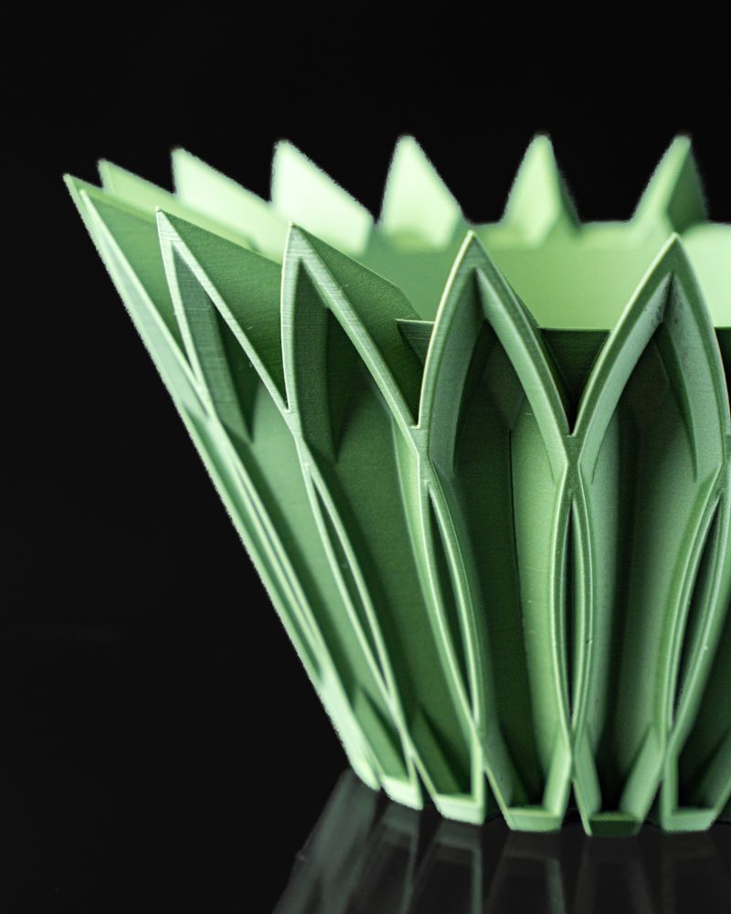 Cache-pot Sela imprimé en 3D - pot de fleurs design 18 cm, décoration intérieure contemporaine, fabriqué en France — impression 3D par Manu3D