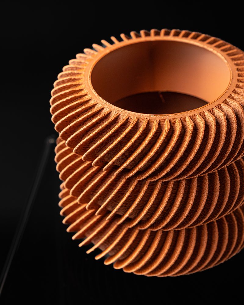 Cache-pot Solo imprimé en 3D - pot de fleurs design 12 cm, décoration intérieure contemporaine, fabriqué en France — impression 3D par Manu3D
