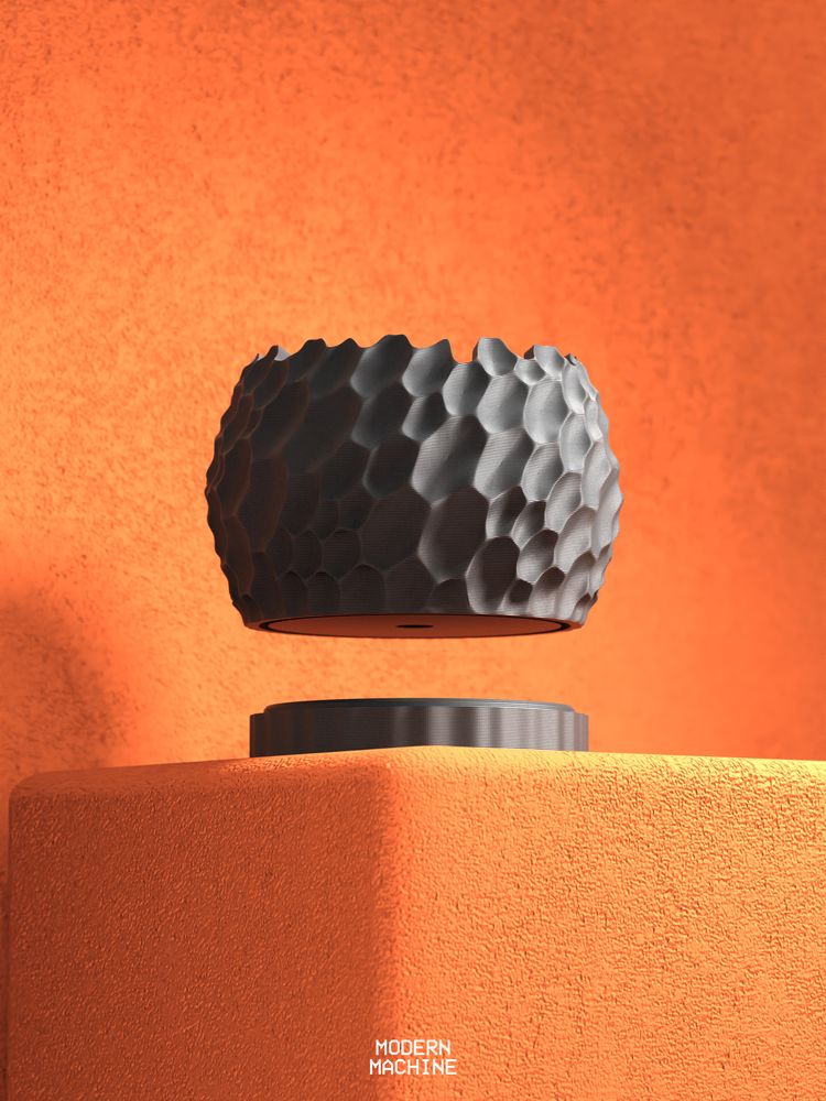 Cache-pot Takan imprimé en 3D - pot de fleurs design 17 cm, décoration intérieure contemporaine, fabriqué en France — impression 3D par Manu3D