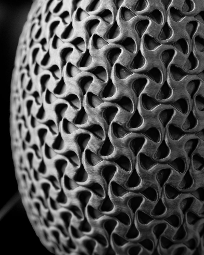 Cache-pot Ringa imprimé en 3D - pot de fleurs design 11 cm, décoration intérieure contemporaine, fabriqué en France — impression 3D par Manu3D