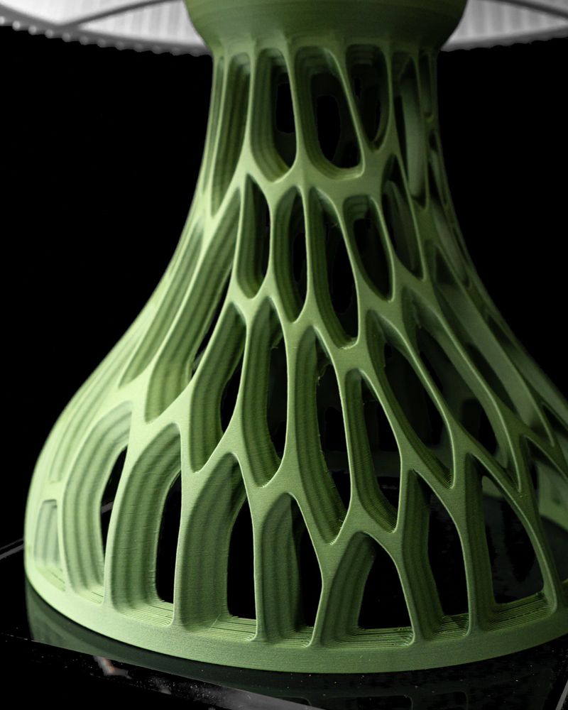 Lampe de table Ringo imprimée en 3D - lampe de table design 18 cm, décoration intérieure contemporaine, fabriquée en France — impression 3D par Manu3D