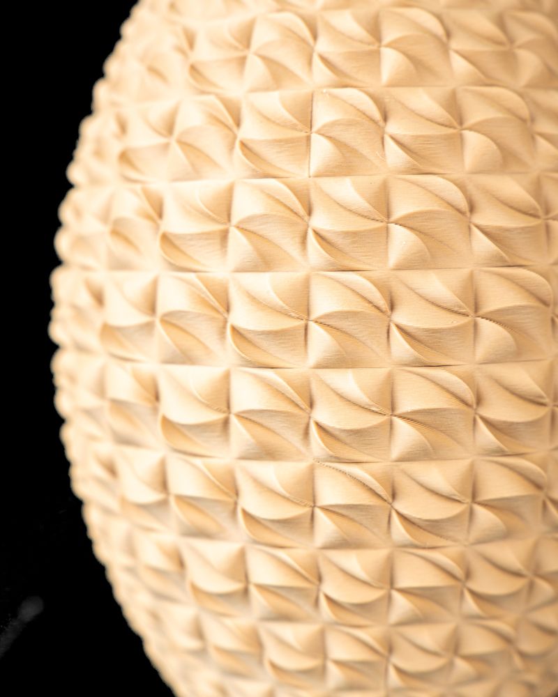 Vase Sando imprimé en 3D - vase à fleurs design 20 cm, décoration intérieure contemporaine, fabriqué en France — impression 3D par Manu3D