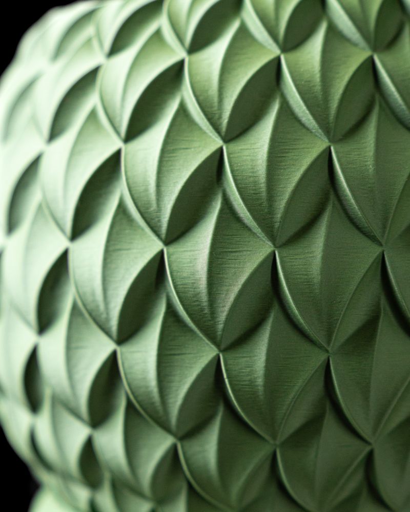 Cache-pot Scale imprimé en 3D - pot de fleurs design 15 cm, décoration intérieure contemporaine, fabriqué en France — impression 3D par Manu3D